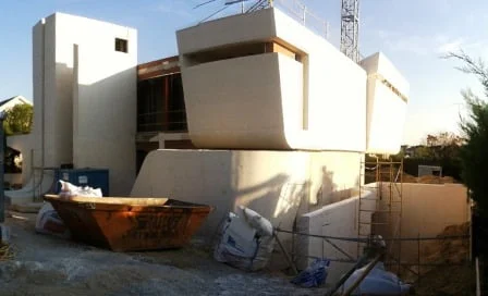 Obra vivienda unifamiliar Las Rozas de Madrid. Cubierta. Equipo Aparejador